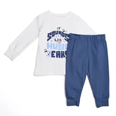 BABY FRESH - Pijamas Cintura elásticada para Bebé niño 2 piezas Manga larga de Algodón