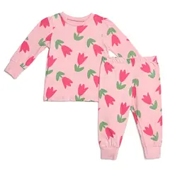 BABY FRESH - Pijamas Cintura elásticada para Bebé niña 2 piezas Manga larga de Algodón