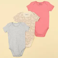 BABY FRESH - Bodies para Bebé niña Pack de 3 unidades de Algodón