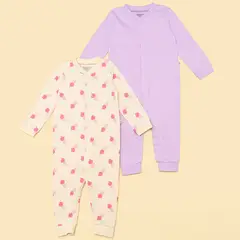 BABY FRESH - Pijamas para Bebé niña Pack de 2 unidades Manga larga de Algodón