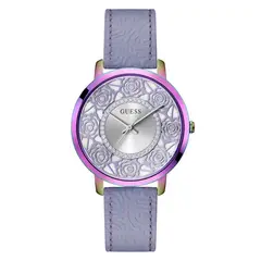 GUESS - Reloj Mujer Dahlia. Reloj Cuero Púrpura GW0529L4