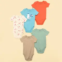 BABY FRESH - Bodies para Bebé niño Pack de 5 unidades de Algodón