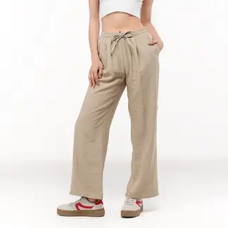 SYBILLA - Pantalón Recto Mujer Tiro alto