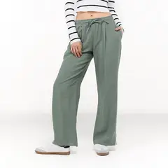 SYBILLA - Pantalón Recto Mujer Tiro alto
