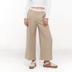 SYBILLA - Pantalón Recto Mujer Tiro alto