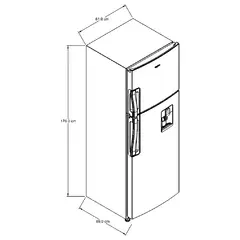 WHIRLPOOL - Nevera Congelador superior 305 lt Netos WRW32CKTMG