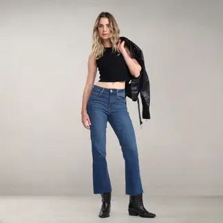 DENIMLAB - Jean Skinny Mujer Tiro alto de Algodón