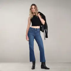 DENIMLAB - Jean Skinny Mujer Tiro alto de Algodón