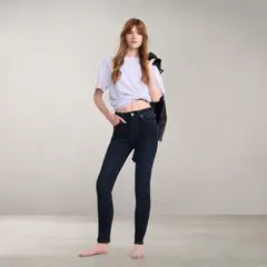 DENIMLAB - Jean Skinny Mujer Tiro alto de Algodón