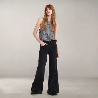 DENIMLAB - Jean Wide leg Mujer Tiro bajo