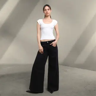 DENIMLAB - Jean Wide leg Mujer Tiro bajo