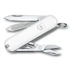 VICTORINOX - Navaja Pequeña Suizo Classic SD Blanca Blanco - 0.6223.7G
