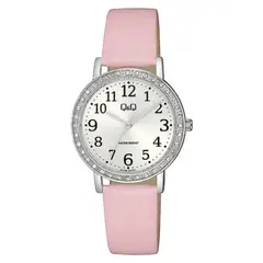 Q&Q - Reloj Mujer ACUATICO  . Reloj Cuero Rosado