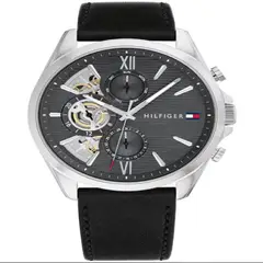 TOMMY HILFIGER - Reloj Hombre 1710644 . Reloj cuero Negro