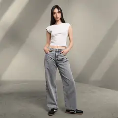 SYBILLA - Jean Baggy Mujer Tiro bajo