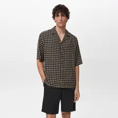 MANGO - Camisa Hombre Manga corta Regular fit