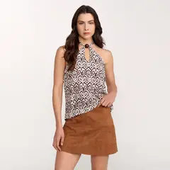 UNIVERSITY CLUB - Top Mujer con Estampado Manga 3/4