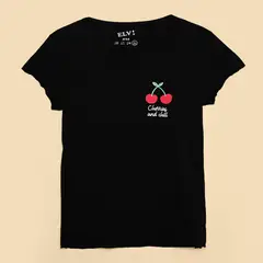 ELV - Top para Niña con EstampadoPrint Manga corta de Algodón