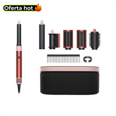 DYSON - Multiestilizador Airwrap Rosa Fresa |6 Accesorios y estuche | Alisa, Seca y ondula