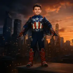 DISNEY - Disfraz para niño Superhéroe Capitán América Falcon