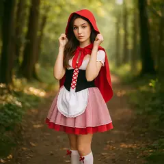 CACHIVACHES - Disfraz para niña Caperucita Roja