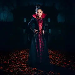 CACHIVACHES - Disfraz para niña Vampira