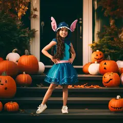 DISNEY - Disfraz para niña Stitch