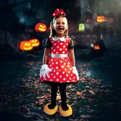 DISNEY - Disfraz para niña Minnie Mouse animal fantasía