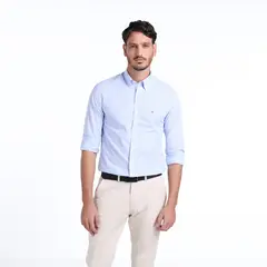 TOMMY HILFIGER - Camisa Hombre de Cuadros Manga larga de Algodón