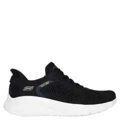 SKECHERS - Tenis Slip Ins Moda Bobs Squad Chaos Current Mujer Negros