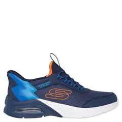 SKECHERS - Tenis moda Microspec Max Brisk-Stripe Niño