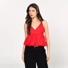 BASEMENT - Top Mujer Sin mangas de Algodón