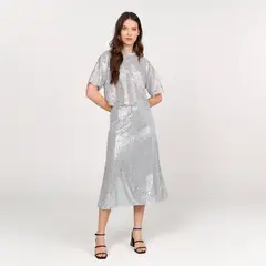 BASEMENT - Falda Midi Mujer