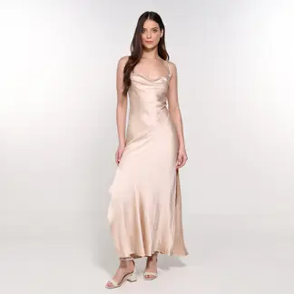 BASEMENT - Vestido Mujer Largo Casual