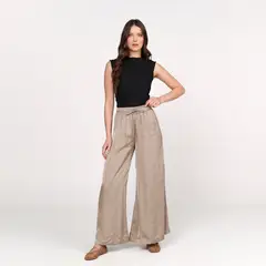 BASEMENT - Pantalón Recto Mujer Tiro alto