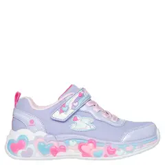 SKECHERS - Tenis moda Heart Lights Niña con Velcro