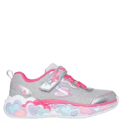 SKECHERS - Tenis moda Heart Lights Niña con Velcro