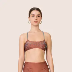 ONDA DE MAR - Top de vestido de baño MAVI