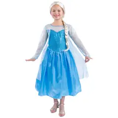 FANTASTIC NIGHT - Disfraz para niña princesa de hielo fantasía