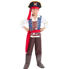 FANTASTIC NIGHT - Disfraz para niño capitán pirata fantasía