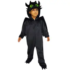 FANTASTIC NIGHT - Disfraz para niño dragón negro fantasía