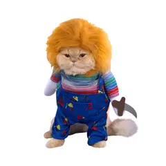 FANTASTIC NIGHT - Disfraz para mascota Chucky terror