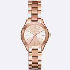 MICHAEL KORS - Reloj Mujer Slim Runway. Reloj Acero Inoxidable Oro Rosa MK3513