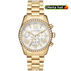 MICHAEL KORS - Reloj Mujer Lexington. Reloj Acero Inoxidable Dorado MK7241