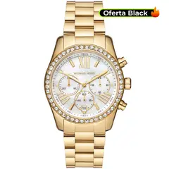MICHAEL KORS - Reloj Mujer Lexington. Reloj Acero Inoxidable Dorado MK7241