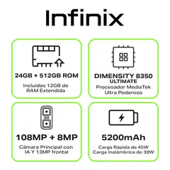 INFINIX - Celular GT 30 PRO |5G |512 GB |12GB RAM