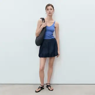 MANGO - Top esqueleto Mujer Sin mangas