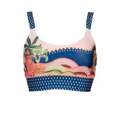 MILONGA - Top de vestido de baño con estampado Beachwear