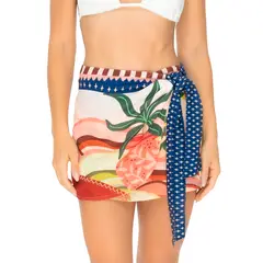 MILONGA - Salida de baño Falda Pareo Resort con estampado Dolce Vita