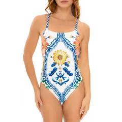 MILONGA - Vestido de baño Trikini con estampado Dolce Vita
